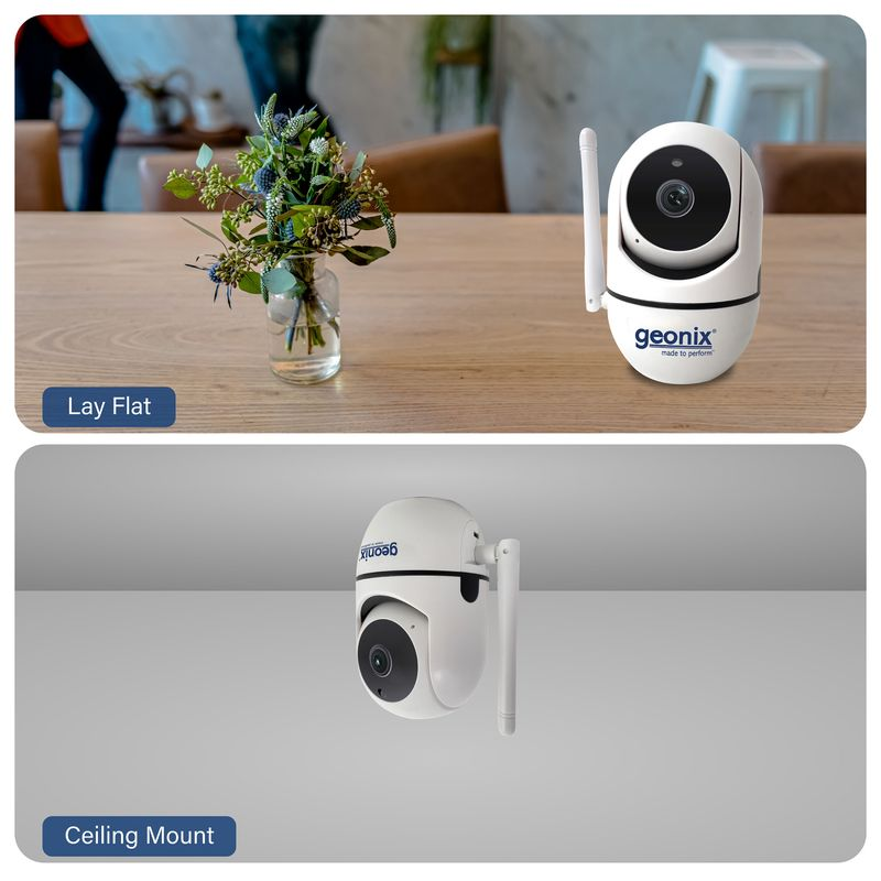 Geonix 1MP Wi-Fi Smart Security Camera, White, 1 Year Warranty, GXWC1MP