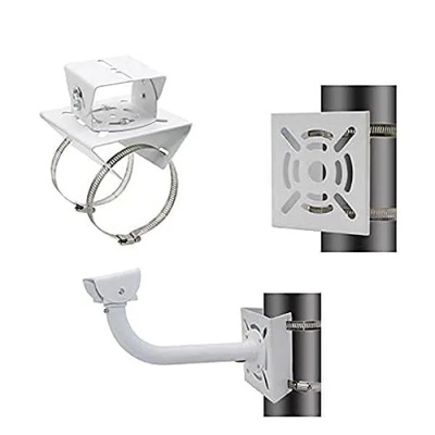 Camera Pole Mount Clamp Bracket for CCTV Security Camera Indoor&Outdoor Universal Compatible with 2 Nos. Steel Looping Ring Camera Pole Mount Clamp Bracket for CCTV Security Camera Indoor&Outdoor Universal Compatible with 2 Nos. Steel Looping Ring