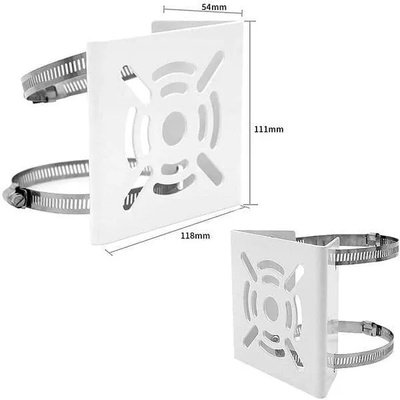 Camera Pole Mount Clamp Bracket for CCTV Security Camera Indoor&Outdoor Universal Compatible with 2 Nos. Steel Looping Ring Camera Pole Mount Clamp Bracket for CCTV Security Camera Indoor&Outdoor Universal Compatible with 2 Nos. Steel Looping Ring