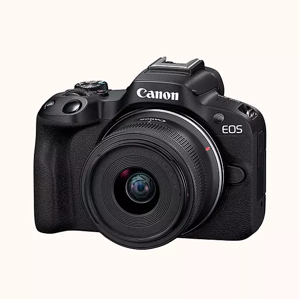 Canon EOS R50 RF-S18-45mm f/4.5- 6.3 is STM Mirrorless Camera (Black)