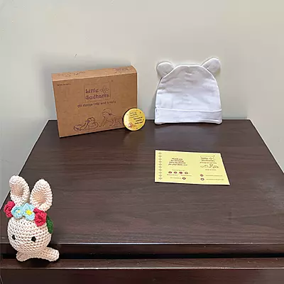 Muslin Cotton Newborn Baby Cap Set