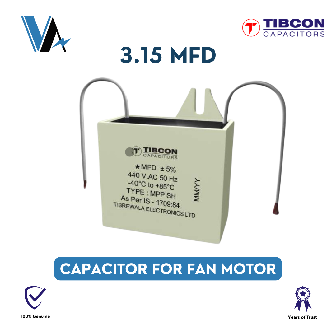 Tibcon 3.15 MFD box type capacitor for Fan