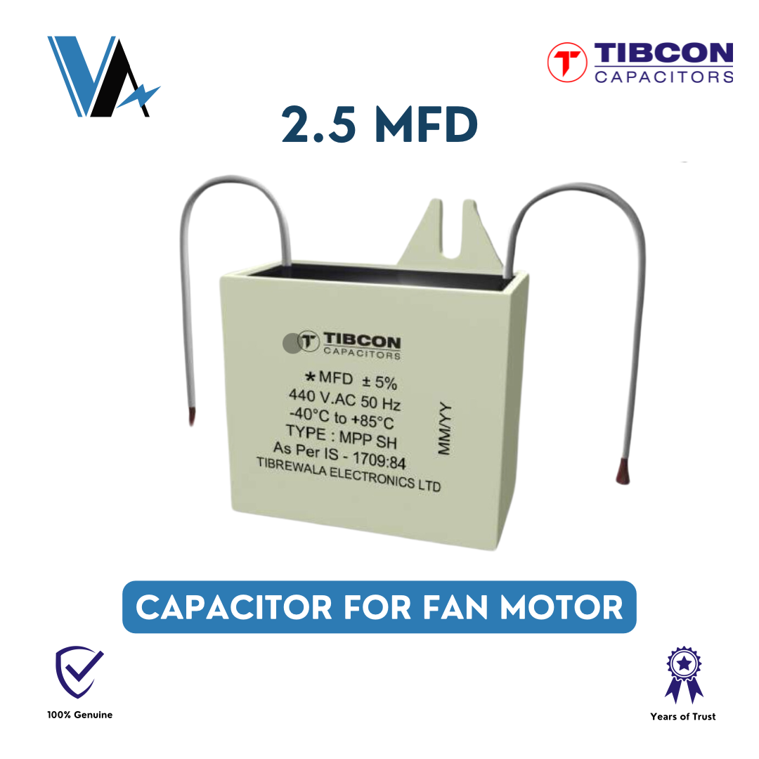 Tibcon 2.5 MFD box type capacitor for Fan