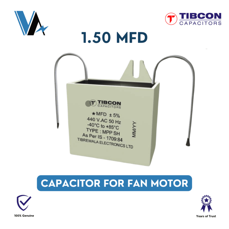 Tibcon 1.5 MFD box type capacitor for Fan
