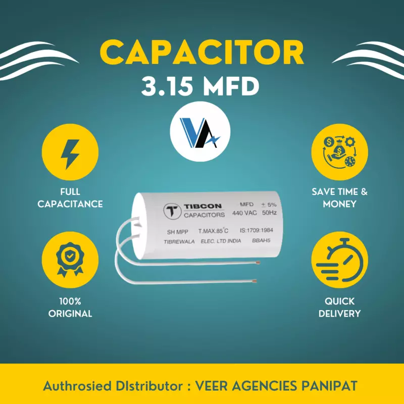 Tibcon 3.15 MFD Capacitor for Fan