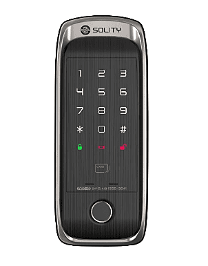 Solity Premium Digital Rim Lock With Fingerprint Password RFID Card Emergency Key