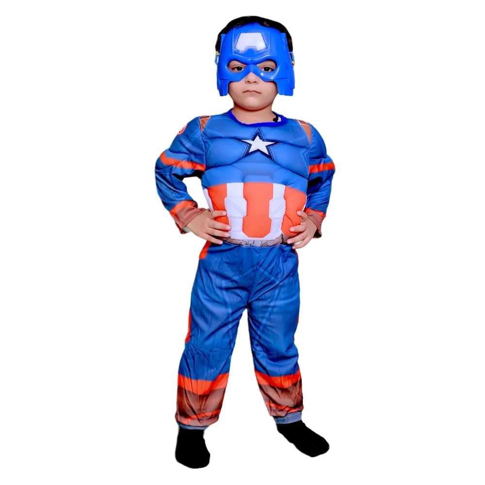 Captain America Fancy Dress Costume Captain America Fancy Dress Costume
