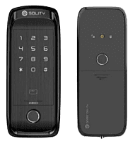 Solity Premium Digital Rim Lock With Fingerprint Password RFID Card Emergency Key