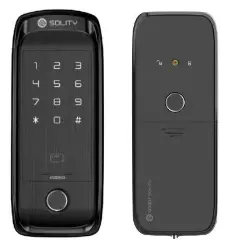 Solity Premium Digital Rim Lock With Fingerprint Password RFID Card Emergency Key