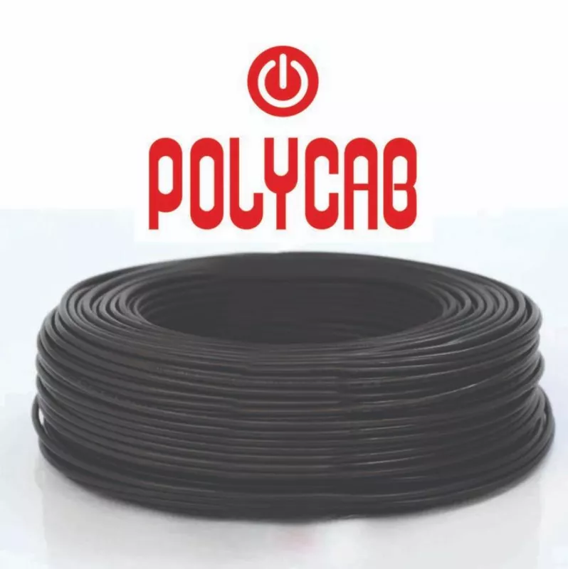 4mm² DC Cable (Black) Tinned Copper [Polycab]