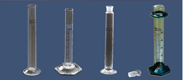 Measuring Cylinder Graduated, Hexagonal Base with Spout, Borosilicate Glass 3.3