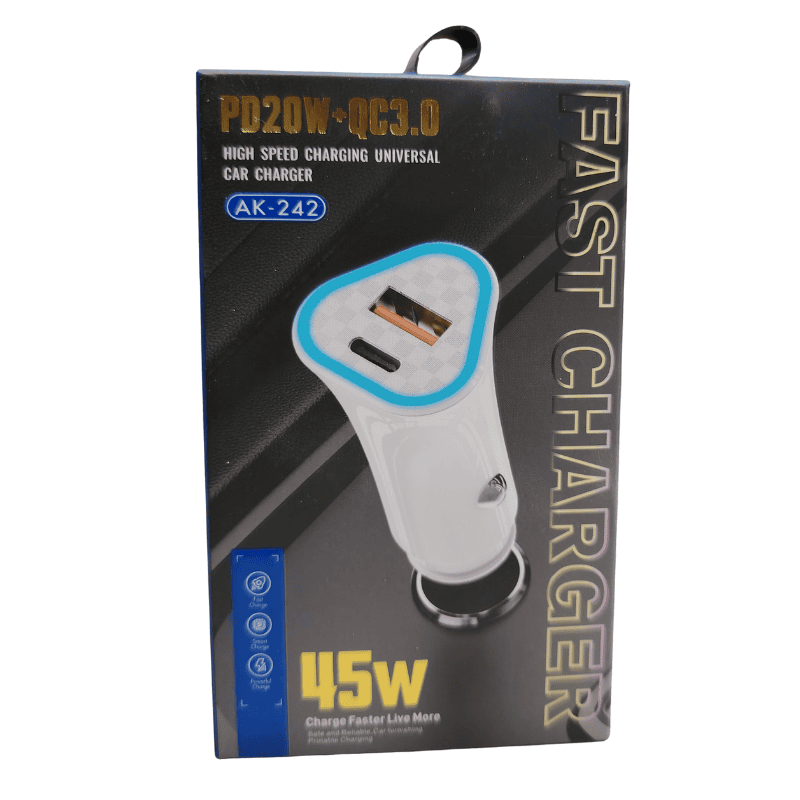 ZigDeal Car Charger AK 242 – Dual USB Ports | Fast Charging | Compact & Durable Design