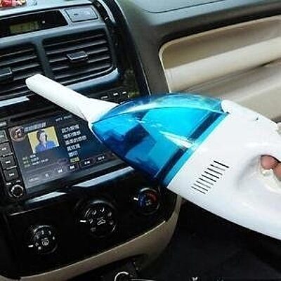 Car Vacuum Cleaner Pack of 1 (Colour: White Blue) Car Vacuum Cleaner Pack of 1 (Colour: White Blue)