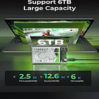 USB 3.0 Transparent Glass Laptop Casing 6.5cm (2.5 Inch) HDD/SSD Enclosure Case Cover SATA