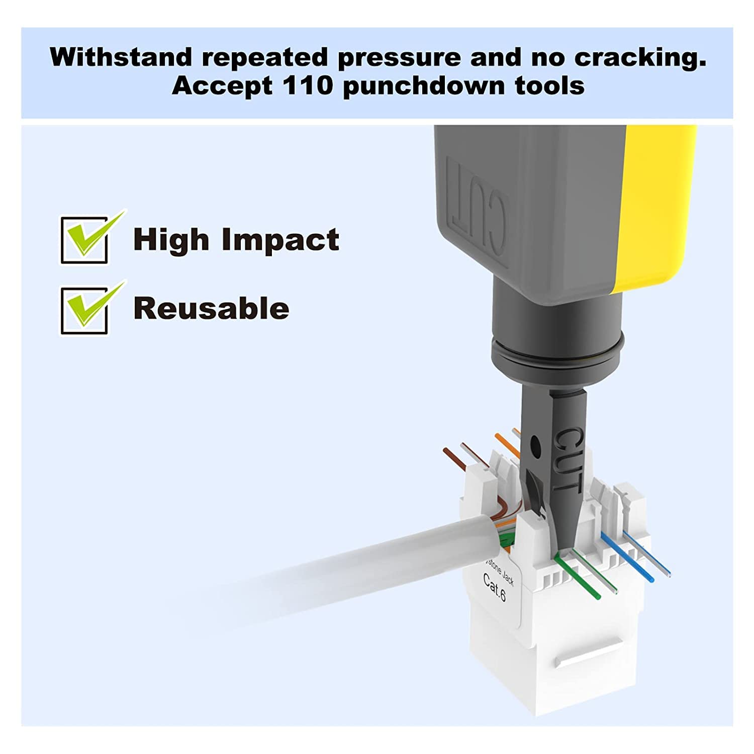 Rj-45 Cat-6 10 Keystone Jacks -MB-RJ05 Rj-45 Cat-6 10 Keystone Jacks -MB-RJ05