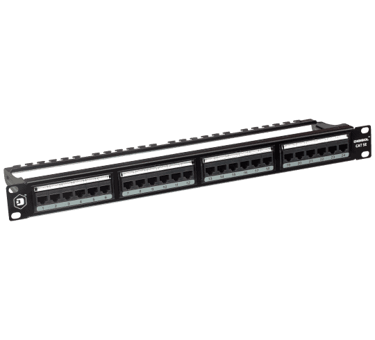 Digisol Channel SCS Patch Panel, 24 Port, Cat5e UTP, 180 Degree