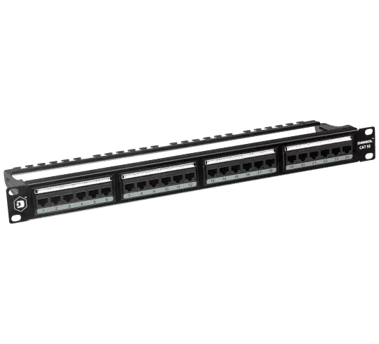 Digisol Channel SCS Patch Panel, 24 Port, Cat5e UTP, 180 Degree