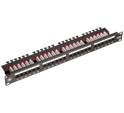 Digisol Channel SCS Patch Panel 24 Port, Cat5e UTP, 90 Degree