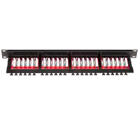 Digisol Channel SCS Patch Panel 24 Port, Cat5e UTP, 90 Degree