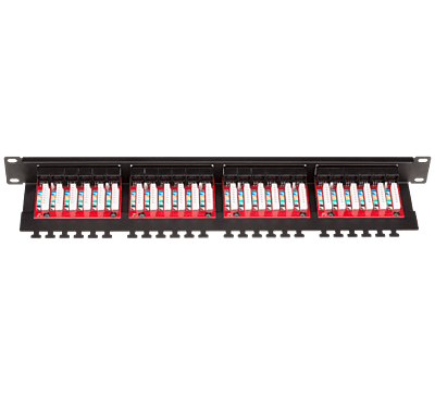 Digisol Channel SCS Patch Panel 24 Port, Cat5e UTP, 90 Degree