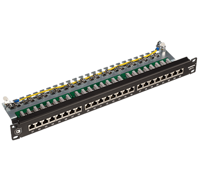 Digisol Channel SCS Patch Panel, 24 Port, Cat6 FTP, 90 Degree