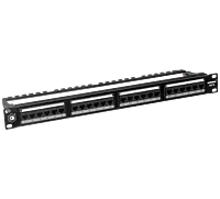 Digisol Channel SCS Patch Panel, 24 Port, Cat6 UTP, 180 Degree