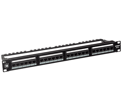 Digisol Channel SCS Patch Panel, 24 Port, Cat6 UTP, 180 Degree