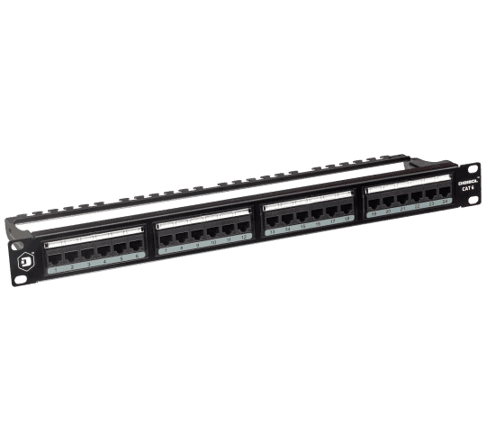 Digisol Channel SCS Patch Panel, 24 Port, Cat6 UTP, 180 Degree