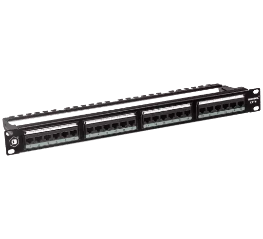 Digisol Channel SCS Patch Panel, 24 Port, Cat6 UTP, 180 Degree