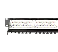 Digisol Channel SCS Patch Panel, 24 Port, Cat6 UTP, 180 Degree