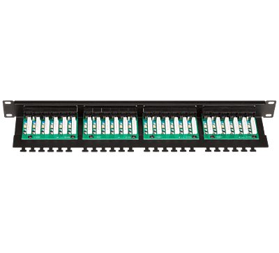 Digisol Channel SCS Patch Panel, 24 Port, Cat6 UTP, 90 Degree – Patch Panel 24 Port