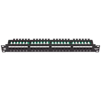 Digisol Channel SCS Patch Panel, 24 Port, Cat6 UTP, 90 Degree – Patch Panel 24 Port