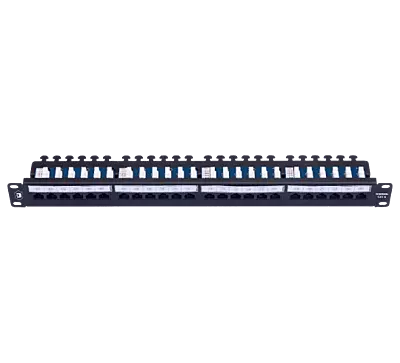Digisol Enterprise ConvergeX Solderless Patch Panel, 24 Port, Cat 6, UTP, 90°