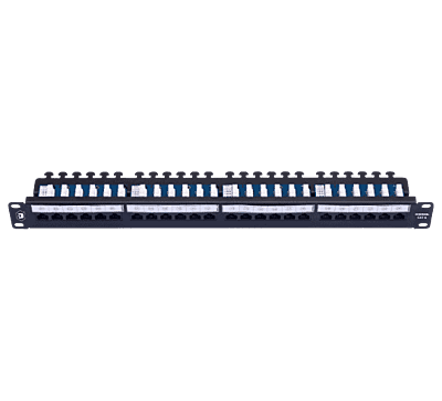 Digisol Enterprise ConvergeX Solderless Patch Panel, 24 Port, Cat 6, UTP, 90°