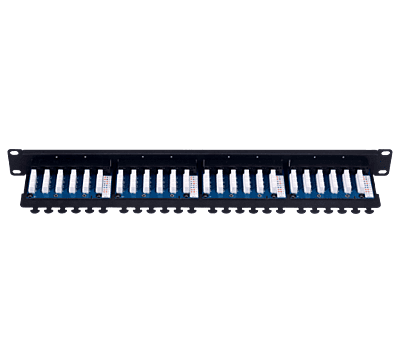 Digisol Enterprise ConvergeX Solderless Patch Panel, 24 Port, Cat 6, UTP, 90°