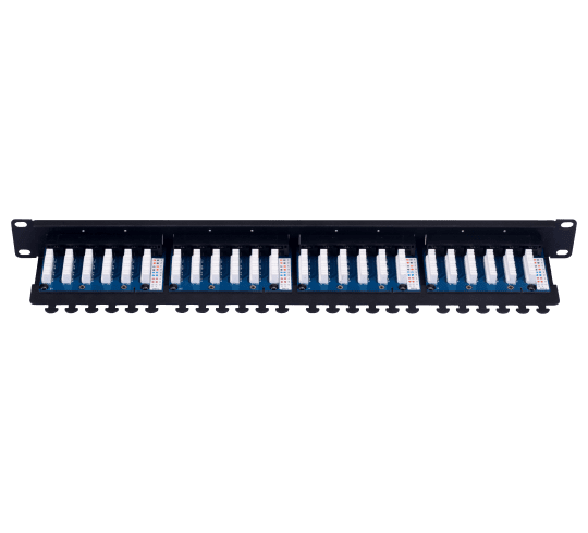 Digisol Enterprise ConvergeX Solderless Patch Panel, 24 Port, Cat 6, UTP, 90°