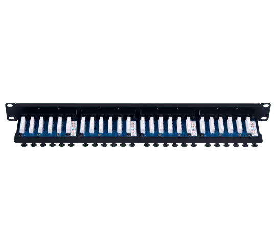 Digisol Enterprise ConvergeX Solderless Patch Panel, 24 Port, Cat 6, UTP, 90°