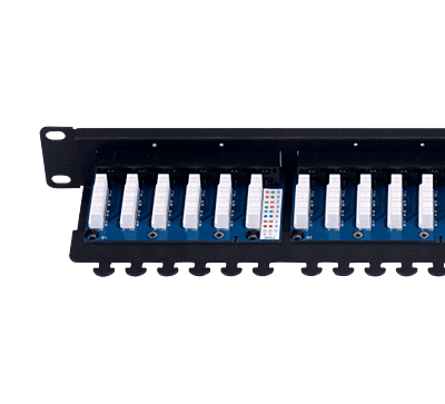 Digisol Enterprise ConvergeX Solderless Patch Panel, 24 Port, Cat 6, UTP, 90°