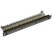 Digisol Channel SCS Patch Panel, 24 Port, Cat6A FTP, 90 Degree