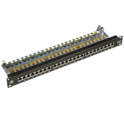 Digisol Channel SCS Patch Panel, 24 Port, Cat6A FTP, 90 Degree