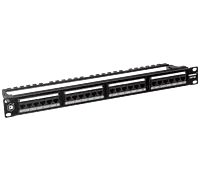 Digisol Channel SCS Patch Panel, 24 Port, Cat6A UTP, 180 Degree