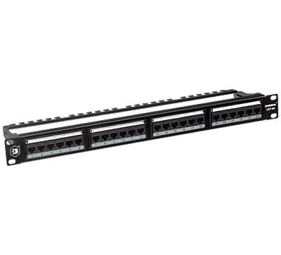 Digisol Channel SCS Patch Panel, 24 Port, Cat6A UTP, 180 Degree