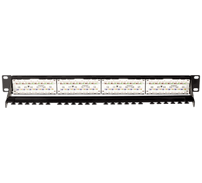 Digisol Channel SCS Patch Panel, 24 Port, Cat6A UTP, 180 Degree