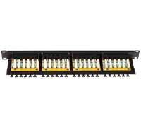 Digisol Channel SCS Patch Panel, 24 Port, Cat6A UTP, 90 Degree