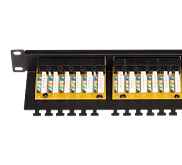 Digisol Channel SCS Patch Panel, 24 Port, Cat6A UTP, 90 Degree