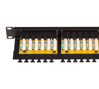 Digisol Channel SCS Patch Panel, 24 Port, Cat6A UTP, 90 Degree