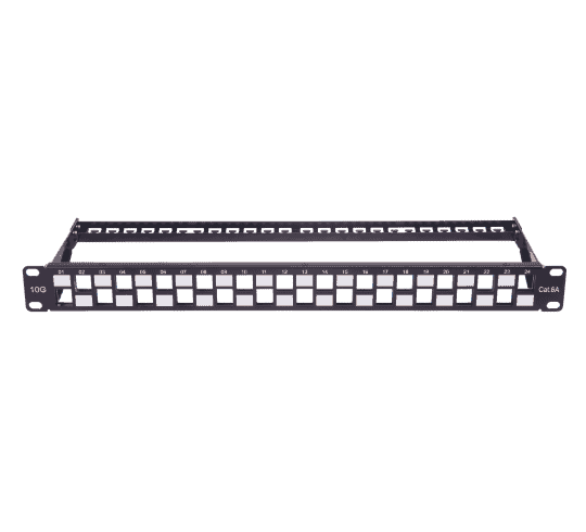 Digisol Enterprise ConvergeX Staggered Patch Panel, 24 Port, Cat 6A, UTP / STP