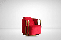 Rose Red Lounge Chair