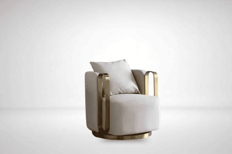 Rose Beige Lounge Chair
