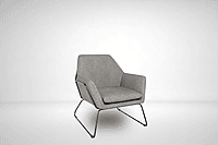 Lintel Grey Lounge Chair